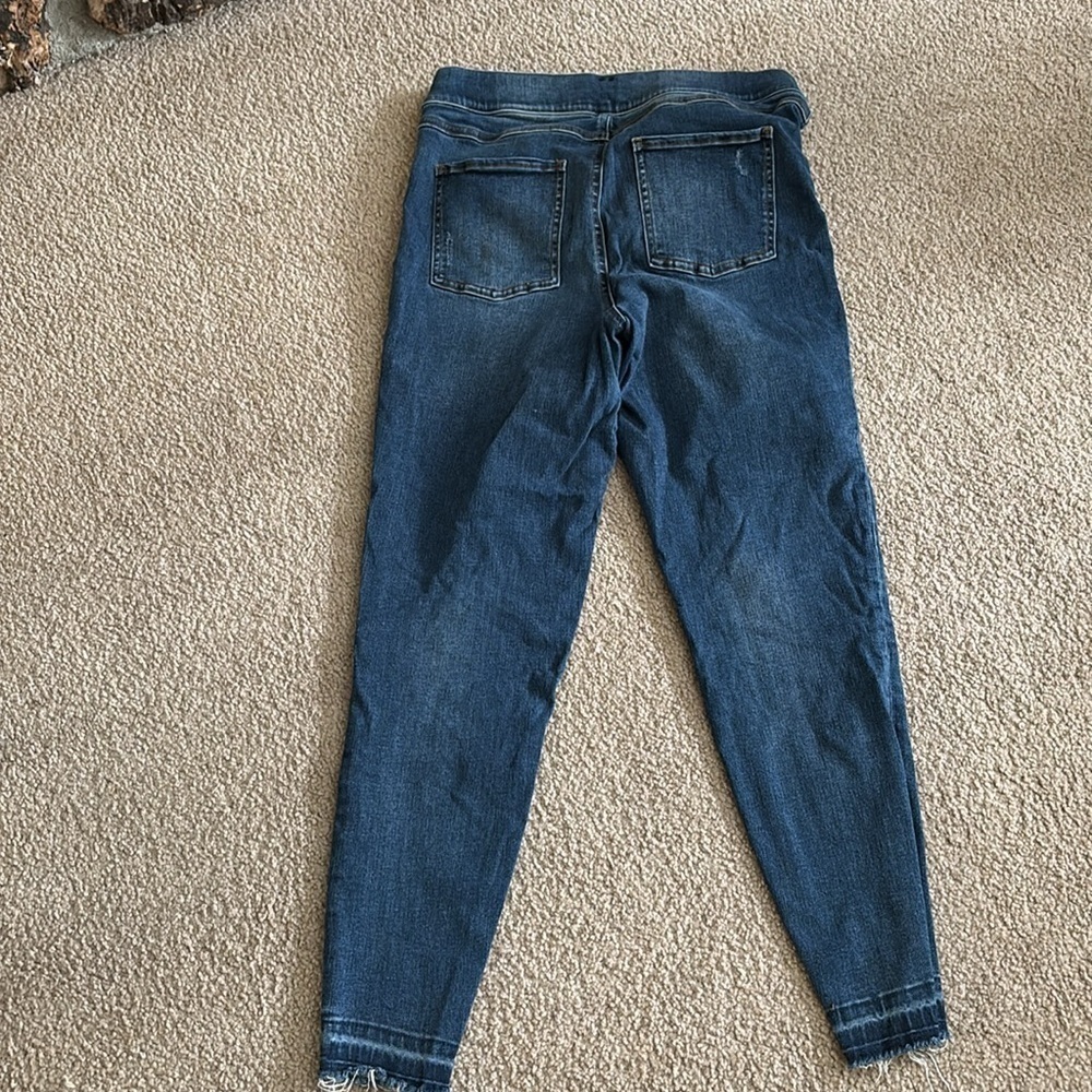 Spanx Women's Blue Jeggings size Large - Picture 7 of 9